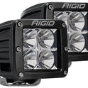 Rigid Industries - Serie D PRO - Luces LED de montaje en superficie de inundación, luces LED de 3 pulgadas, fácil de instalar, accesorios todoterreno, 50.000 horas de vida útil (2 unidades, carcasa negra, 202113)