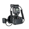 YONGNUO YN24EX YN-24EX 24EX, TTL Macro Ring Flash LED Macro Flash Speedlite, con 2 Cabezales de Flash y 4 Anillos adaptadores para Canon