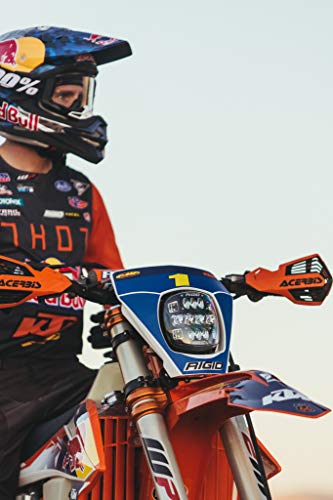 RIGID INDUSTRIES – 300417 Adapt XE Extreme Enduro LED Moto Kit – Luz LED con 3 zonas de iluminación – Módulo GPS (Blanco)