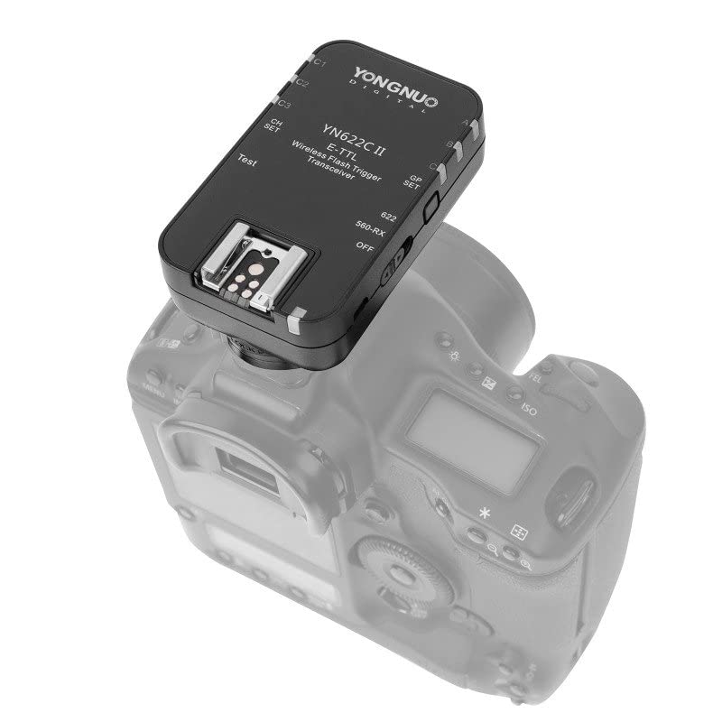 YONGNUO Wireless ETTL Flash Trigger YN622C II with High-Speed Sync HSS 1/8000s for Canon Camera