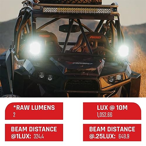 RIGID INDUSTRIES - Adapta la luz LED XP Extreme Powersports con 3 zonas de iluminación óptica, luces de conducción, luces LED, luces todoterreno, para camiones, UTV, ATV, camioneta y SUV (300415, 2