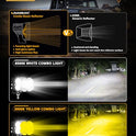 Auxbeam X-PRO Series - Cápsulas LED todoterreno, luces LED de trabajo para conducción
