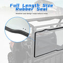 KEMIMOTO - Luz de ventana trasera con tinte ahumado duro compatible con Polaris Ranger XP 1000/Crew 2017-2023, Ranger 1000/Crew, 2013-2019 Polaris Ranger XP 900/Crew reemplazo para parabrisas trasero #2879013 UTV