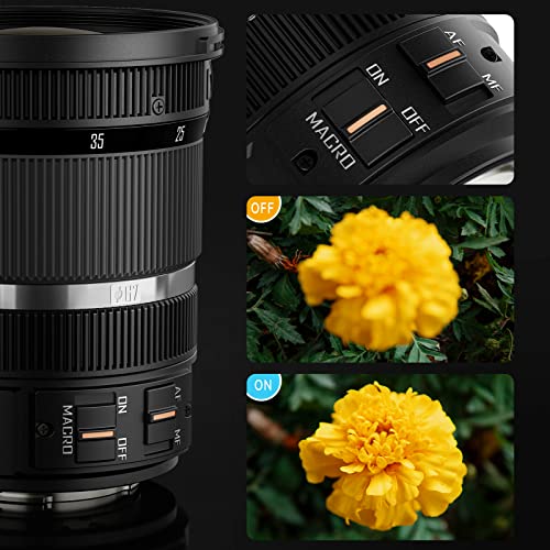 YONGNUO YN12-35 mm F2.8-4M Lente de zoom estándar, ASPH Auto Focus para cámaras Micro Cuatro Tercios Panasonic LUMIX Lente de cámara profesional