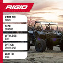 Rigid Industries - Adapt E Series Barra de luz LED, 20 Pulgadas: luz Todoterreno para ATV y Auto (260413)