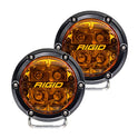 RIGID INDUSTRIES 36123-360 Series - Punto de 4 pulgadas con lente ámbar PRO e iluminación trasera | Par