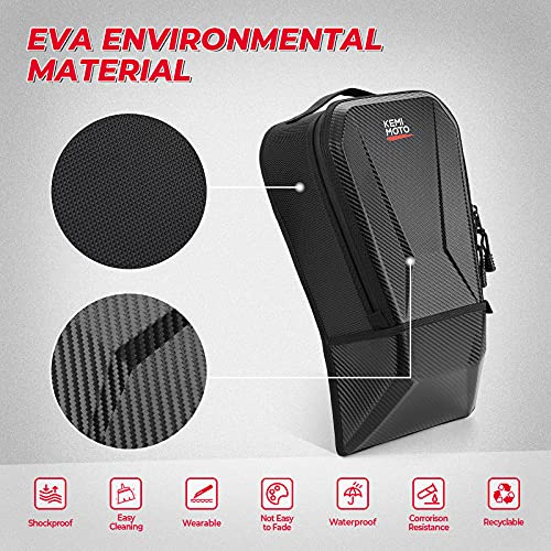 KEMIMOTO X3 Bolsa de almacenamiento X3 mejorada, bolsa de almacenamiento de hombro central, caja de consola entre asiento compatible con Can Am Maverick X3 MAX XRS XDS Turbo R RR 2017 2018 2019 2020 2021 2022 2023