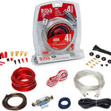 BOSS Audio Systems 4BK Kit de cableado de instalación de amplificador de calibre 4 – Un kit de cableado de amplificador de coche te ayuda a hacer conexiones y trae energía a tu radio, subwoofers y altavoces