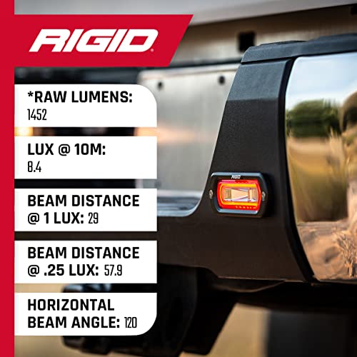 Rigid Industries 53122 - Luz de difusión - par, Color Negro