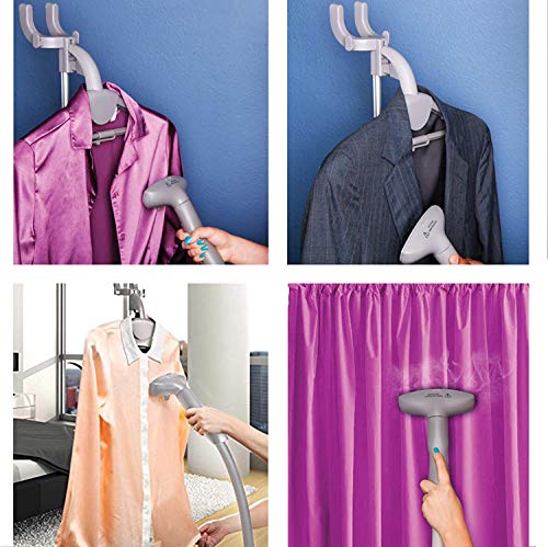 PurSteam Vaporizador de Ropa, Potente vaporizador de Tela Resistente con Cepillo para Polvo de Tela y Colgador de Ropa, Perfecto para esterilizar y desinfectar