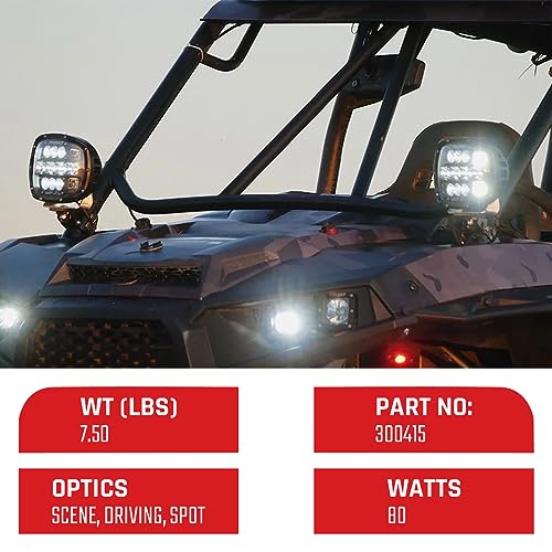 RIGID INDUSTRIES - Adapta la luz LED XP Extreme Powersports con 3 zonas de iluminación óptica, luces de conducción, luces LED, luces todoterreno, para camiones, UTV, ATV, camioneta y SUV (300415, 2