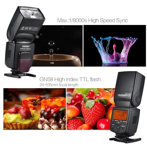 YONGNUO YN568EX III Wireless Master & Slave TTL Flash Speedlite with High Speed Sync for Canon DSLR Camera