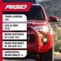 Rigid Industries 36117 Serie 360 Luz LED Todoterreno de 4 Pulgadas para Velocidad Moderada de 20 a 50 mph Plus par de retroiluminación Blanca