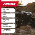 Rigid Industries - Luz LED de la Serie E, Combo óptico Spot/Inundación, 20 Pulgadas, Carcasa Negra, Luces de conducción, Luces LED, Luces de conducción Todoterreno, se Adapta a Camiones, UTV, ATV,
