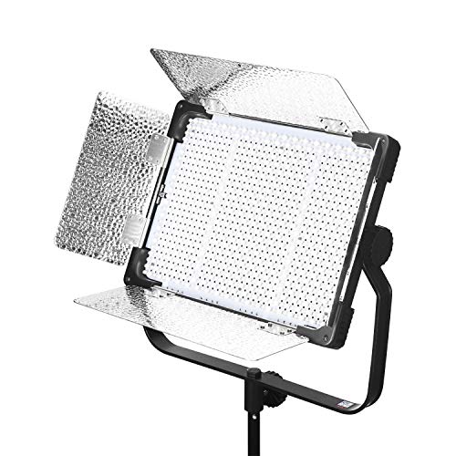 YONGNUO YN9000 - Luz LED de video para estudio de YouTube, iluminación de fotografía, 900 cuentas LED + caja de luz CRI 95+ aplicación de teléfono móvil, control remoto con soporte en U, bicolor, 3200K-5600K