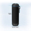 BOSS Audio Systems BOLT - Altavoz portátil inalámbrico Bluetooth – negro, altavoces fuertes de 1.5 pulgadas con graves, resistente a la intemperie, linterna, se vende en pares, para exteriores, hogar, fiesta, iPhone, computadora, computadora