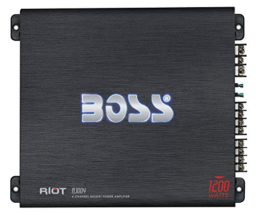 BOSS Audio 4 Canales MOSFET Amplificador de energía con Control Remoto de Nivel del subwoofer