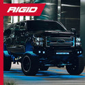 RIGID INDUSTRIES - Luces de retroiluminación azul radiance, luces LED de 3 x 3 pulgadas, 50.000 horas, capa en polvo, fácil de instalar, soportes de montaje incluidos, accesorios todoterreno (2