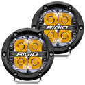 Rigid Industries - 36114 - Haz LED Todoterreno de 4 Pulgadas con luz de Fondo ámbar (36114)