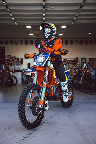 RIGID INDUSTRIES – 300417 Adapt XE Extreme Enduro LED Moto Kit – Luz LED con 3 zonas de iluminación – Módulo GPS (Blanco)