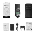 YONGNUO YN690EX-RT Flash de cámara para Canon, TTL HSS 1/8000s GN60 flash inalámbrico Speedlite, batería de iones de litio de 2000mAh con interfaz de carga tipo C, soporte óptico maestro y función
