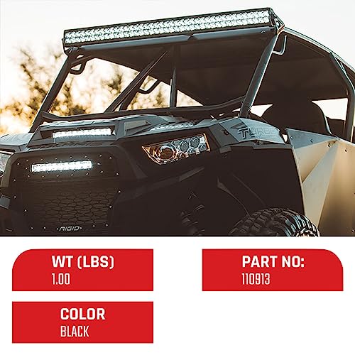 Rigid Industries - Accesorios Exteriores, Negro: Protector de luz automotriz