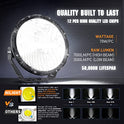 Nilight 7Inch Round Offroad Lights 2PCS 120W High Low Beam IP68 LED Driving Lights Pods Built-in EMC with 14AWG DT Connector Wiring Harness Kit for Truck ATV UTV SUV, 5 Years Warranty