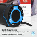 Boss Audio Systems Tube Portable Bluetooth Speaker Weatherproof IPX5 Rated SD/USB Ports FM Tuner