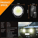 BIGLIONX - Luces LED redondas todoterreno de 7 pulgadas, 2 unidades de 210 W 32000 lm, luces LED todoterreno súper brillantes, luces de conducción ámbar con arnés de cableado IP68 para camiones, camionetas, camionetas, ATV, UTV, SUV