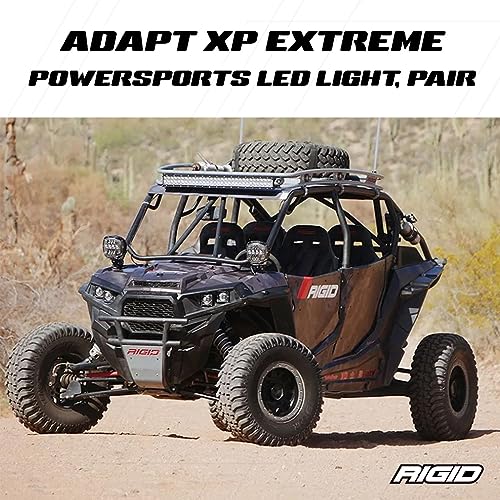 RIGID INDUSTRIES - Adapta la luz LED XP Extreme Powersports con 3 zonas de iluminación óptica, luces de conducción, luces LED, luces todoterreno, para camiones, UTV, ATV, camioneta y SUV (300415, 2