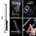 YONGNUO YN660LED Luz de video LED, luz de varita de mano de 45 W, luz de tubo LED RGB a todo color, CRI96 2000K-9900K ajustable, efecto de iluminación 31, para fotografía de video de YouTube