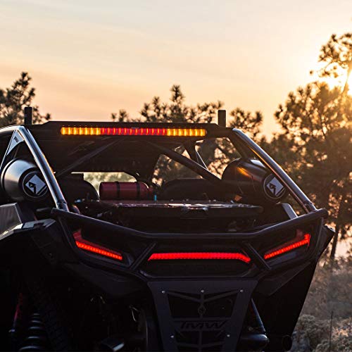 Rigid Industries – Chase orientado hacia atrás, 27 Modos, 5 Colores Barra de luz LED de 28 Pulgadas, Montaje en Tubo (901801)