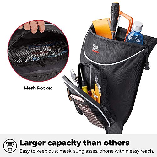 RZR - Bolsa de almacenamiento Kemimoto UTV de alta densidad 1680D, bolsa de asiento central compatible con Polaris Razor 570 800 S 900 1000 XP 2014-2022