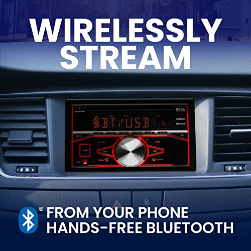 Boss Audio Estéreo para automóvil, Bluetooth, MP3/USB/SD Am/FM con Control Remoto, iluminación Multicolor, (sin CD/DVD)