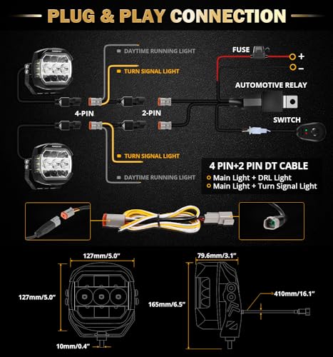 Auxbeam X-PRO Series - Luces LED para conducción