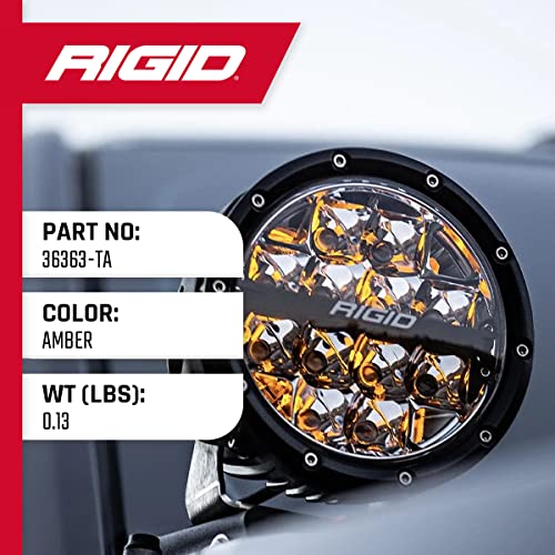 RIGID INDUSTRIES - Cubierta de luz para luces LED de la serie 360 de 4 pulgadas, ámbar | Par
