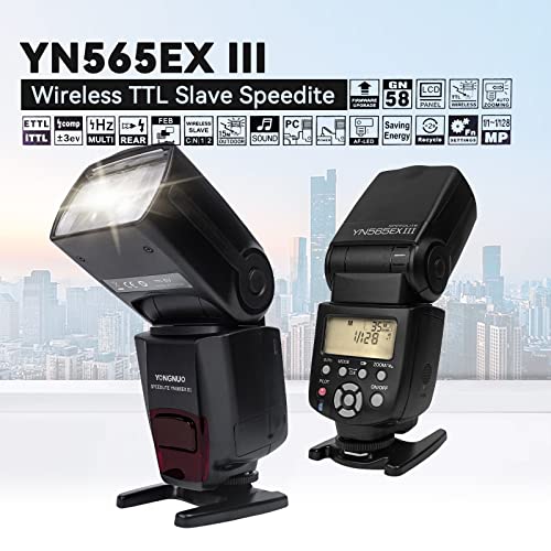 YONGNUO YN565EX III E-TTL Camera Flash Speedlite for Canon DSLR Cameras
