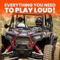 BOSS Audio Systems Receptor de calibre BPRZR5, sistema de 5 altavoces para modelos Polaris RZR 900S, 1000 y Turbo 2 y 4 asientos, receptor clasificado IPX6, Bluetooth, resistente a la intemperie, USB, sintonizador AM/FM, sin reproductor de CD