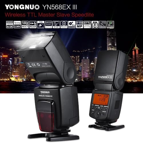 YONGNUO YN568EX III Wireless Master & Slave TTL Flash Speedlite with High Speed Sync for Canon DSLR Camera