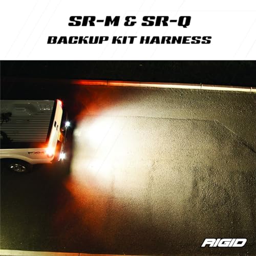 Rigid Industries - Arnés de Alambre, Compatible con Kits de Respaldo de la Serie SR-M y SR-Q