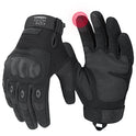 kemimoto Guantes tácticos para hombres, guantes de combate con visualización táctil con nudillos duros para trabajo al aire última intervensión, deportes, motocicleta, ciclismo, entrenamiento táctico, airsoft, paintball, tiro, caza, senderismo, camping, e