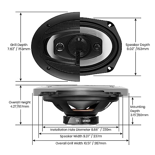Boss Audio - Altavoces para Coche de 3 vías