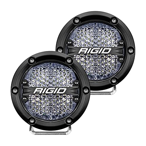 Rigid Industries 360-Series - Luz antiniebla LED todoterreno de 4 pulgadas con haz difuso [36208]