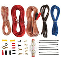 Boss Audio CPBK2 2 farad 20 voltios LED de voltaje digital para coche condensador de potencia y Soundstorm AKS8 calibre 8 amplificador de coche kit completo de cableado