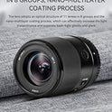 YONGNUO YN50MM F1.8Z DF DSM, lente AF MF de marco completo de 50 mm, apertura grande F1.8, lente Prime estándar para cámaras Nikon Z Mount sin espejo, color negro