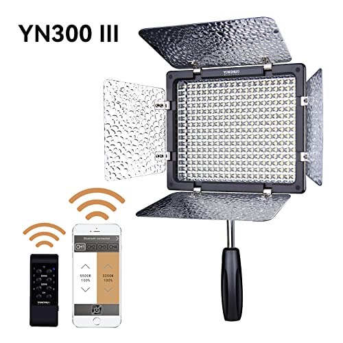 YONGNUO YN300 III LED Camera Video Light with 5500k Color Temperatur e and Adjustable brightness for Canon Nikon Pentax Olympas Samsung