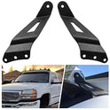 Nilight 2 soportes curvos de 52 pulgadas para barra de luz LED en la parte superior del techo del parabrisas para Chevy Silverado Suburban Avalanche Tahoe y GMC Yukon Sierra del 07 al 13