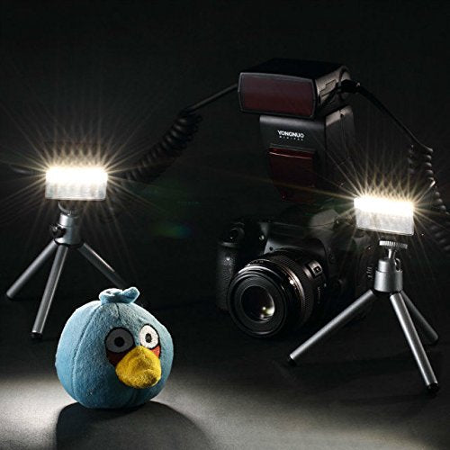 YONGNUO YN24EX YN-24EX 24EX, TTL Macro Ring Flash LED Macro Flash Speedlite, con 2 Cabezales de Flash y 4 Anillos adaptadores para Canon