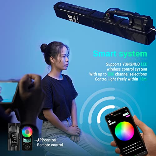 YONGNUO YN660LED Luz de video LED, luz de varita de mano de 45 W, luz de tubo LED RGB a todo color, CRI96 2000K-9900K ajustable, efecto de iluminación 31, para fotografía de video de YouTube