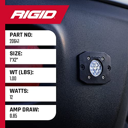 Rigid Industries Ignite - Kit de Respaldo para Montaje Empotrado, Color Negro, Accesorios de Montaje para Uso Todoterreno